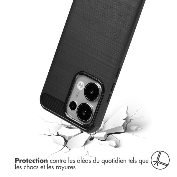 imoshion Coque Brushed Oppo Reno 13 - Noir
