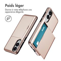 imoshion Coque arrière avec porte-cartes Samsung Galaxy S25 Edge - Rose Doré