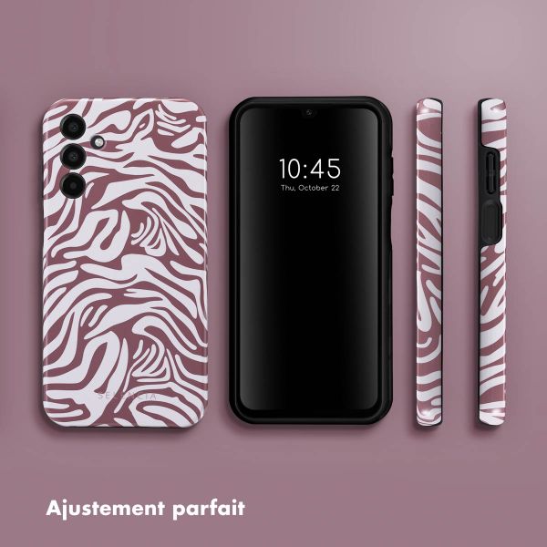 Selencia Coque arrière Vivid Samsung Galaxy A15 (5G/4G) - Trippy Swirl Dark Rose