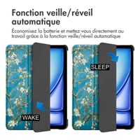 imoshion Coque tablette Design Trifold Apple iPad Air 13 pouces (2025) M3 / (2024) M2 - Green Plant