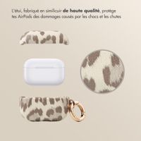 Selencia Coque Sabi Apple AirPods Pro 3 - imprimé léopard - Soft Ivory