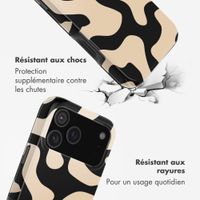 Selencia Coque arrière Vivid Apple iPhone 17 Pro Max - Art Wave Black