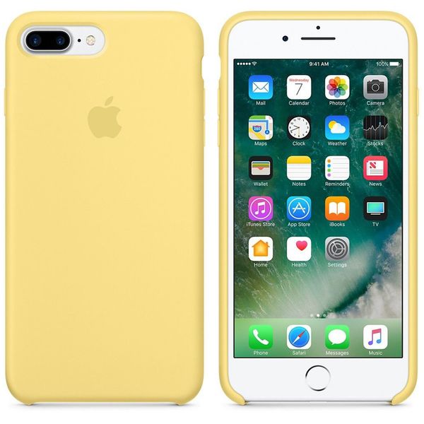 Apple Coque en silicone Apple iPhone 8 Plus / 7 Plus - Pollen