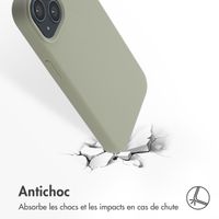 Accezz Coque Liquid Silicone avec MagSafe Apple iPhone 14 / 13 - Cooper Green