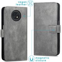 imoshion Étui de télephone portefeuille de luxe Xiaomi Redmi Note 9T (5G) - Gris