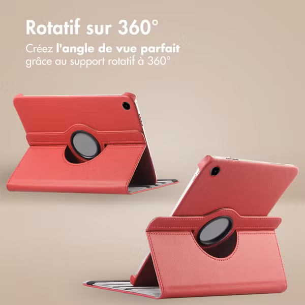 imoshion Coque tablette rotatif à 360° Samsung Galaxy Tab A11 Plus - Rouge