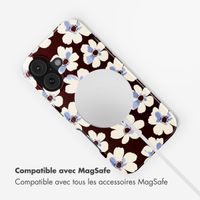 Selencia Coque arrière Vivid avec MagSafe Apple iPhone 17 - Choco Flower Pop