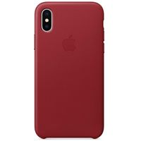 Apple Coque Leather Apple iPhone X(s) - Red