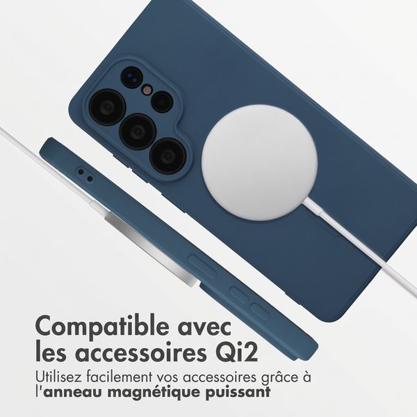 imoshion Coque Couleur avec MagSafe Samsung Galaxy S26 Ultra - Bleu foncé