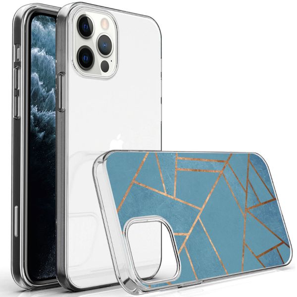 imoshion Coque Design Apple iPhone 12 (Pro) - Blue Graphic