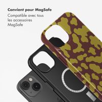 Selencia Coque arrière Vivid avec MagSafe Apple iPhone 14 - Moo'd Olive Dust