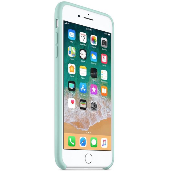 Apple Coque en silicone iPhone 8 Plus / 7 Plus - Marine Green