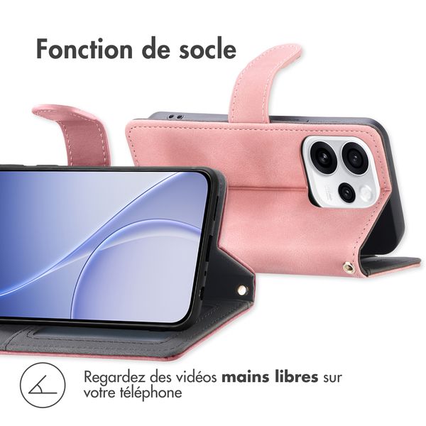 imoshion Etui de télephone portefeuille avec cordon Oppo Reno 15F - Rose