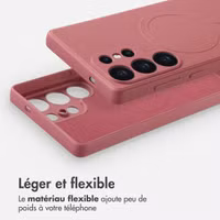 imoshion Coque Couleur avec MagSafe Samsung Galaxy S25 Ultra - Dusty Rose
