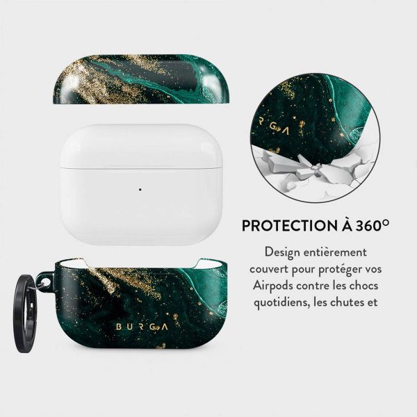 Burga L'étui rigide Apple AirPods Pro 2 - Emerald Pool