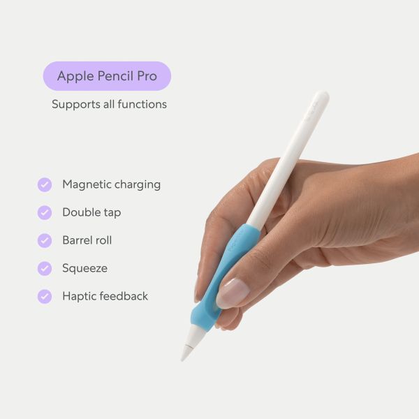 Paperlike Pencil Grips pour Apple Pencil - 2-Pack - Charcoal & Paperlike Blue