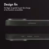 Accezz Coque MagSafe en cuir vintage Apple iPhone 16 Pro Max - Smokey Green