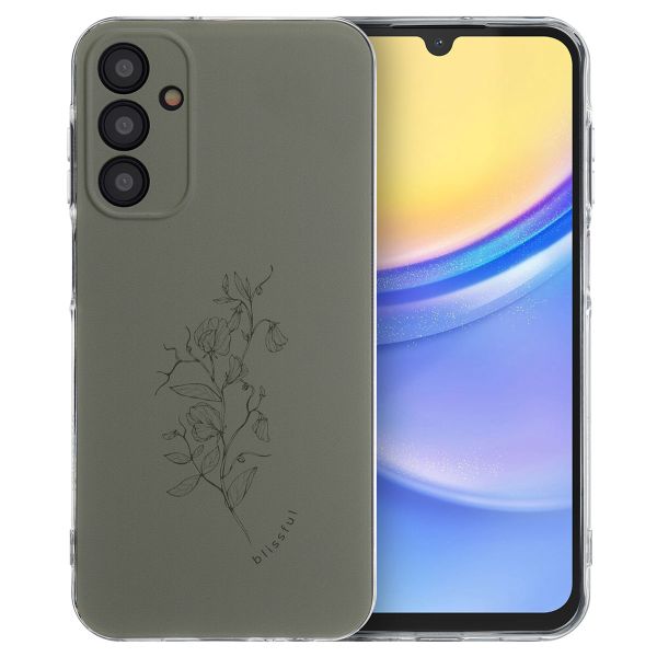 imoshion Coque Design Samsung Galaxy A15 (5G/4G) - Floral Green