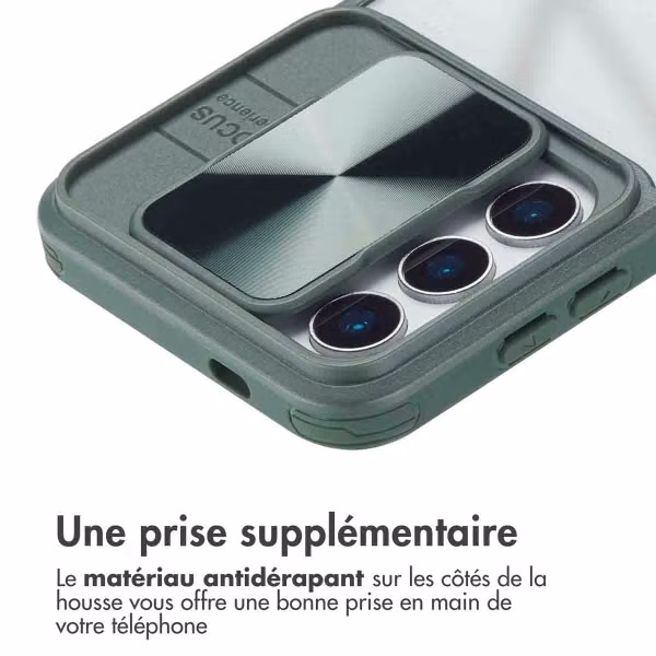 imoshion Coque arrière Camslider Samsung Galaxy S25 - Vert foncé