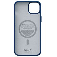 Njorð Collections Coque daim Comfort+ MagSafe Apple iPhone 15 Plus - Blue