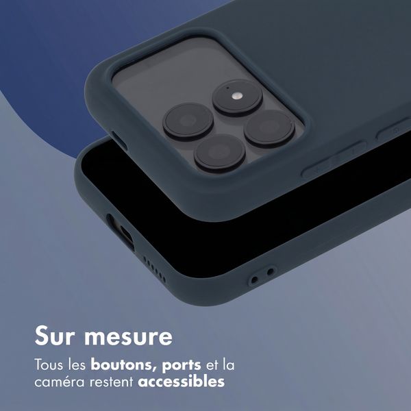 imoshion Coque Couleur Xiaomi Poco F8 Pro - Bleu foncé