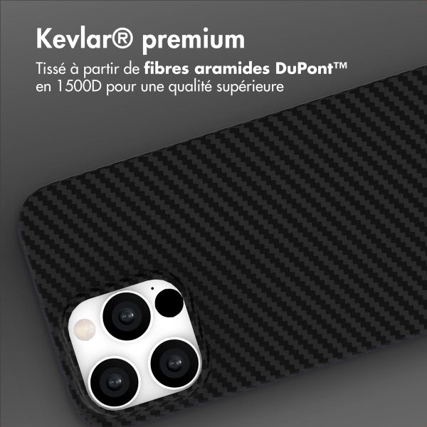 Accezz Coque Kevlar MagSafe Apple iPhone 15 Pro Max - Noir