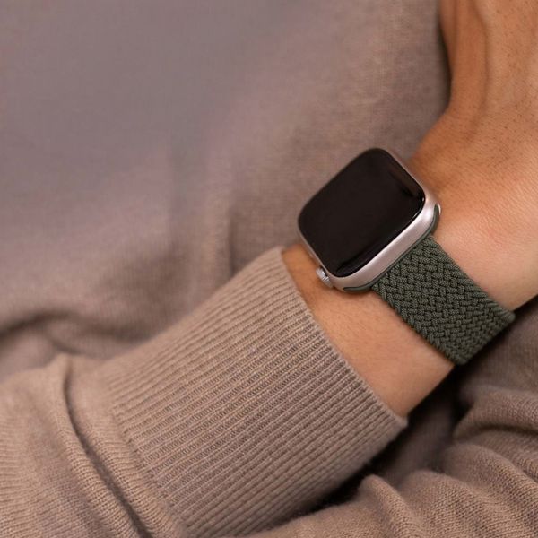 imoshion Bracelet tissé en nylon Apple Watch Series 1 á 11 / SE / Ultra (44/45/46/49 mm) - Vert foncé