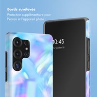 Selencia Coque arrière Vivid Samsung Galaxy S25 Ultra - Holographic Blue Dream