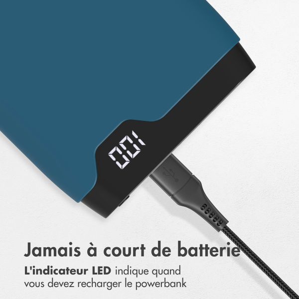 imoshion Batterie externe - 10.000 mAh - Quick Charge et Power Delivery - Bleu