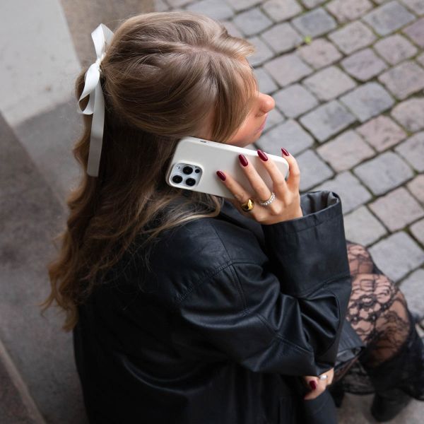 Holdit Coque Silicone Apple iPhone 15 Pro - Light Beige