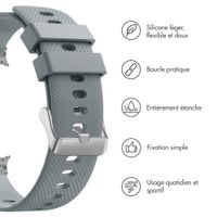 imoshion Bracelet en silicone souple Samsung Galaxy Watch 8 (Classic) - 40 / 44 / 46mm - Gris