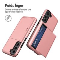 imoshion Coque arrière avec porte-cartes Samsung Galaxy S22 - Rose Dorée