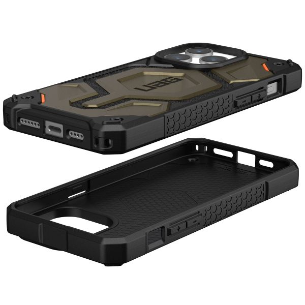 UAG Coque arrière Monarch Pro iPhone 15 Pro Max - Kevlar Element Green