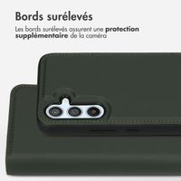 Accezz Étui de téléphone portefeuille en cuir de qualité supérieure 2 en 1 Samsung Galaxy A54 (4G) - Vert