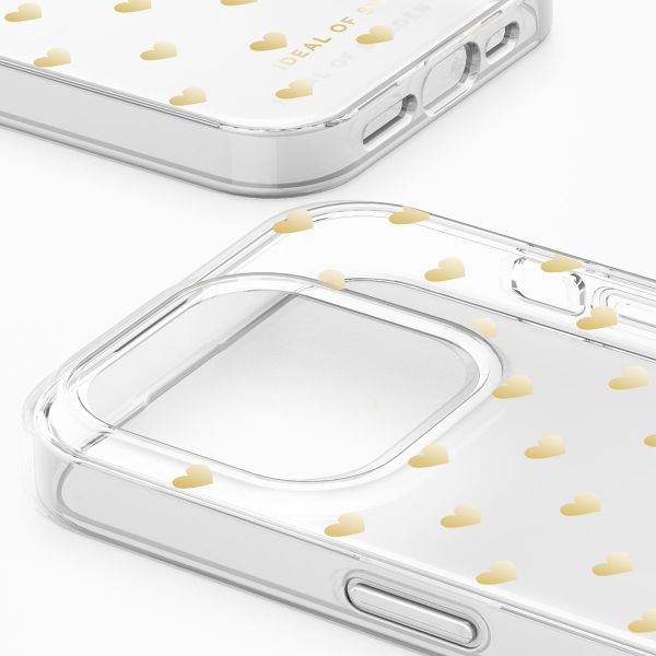 iDeal of Sweden Coque Clear iPhone 15 Pro - Golden Hearts