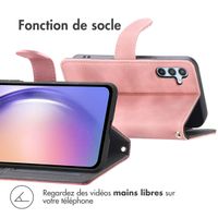 imoshion Etui de téléphone portefeuille avec cordon Samsung Galaxy A56 - Rose