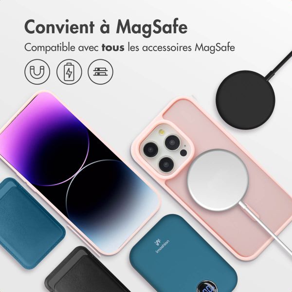 imoshion Coque Color Guard avec MagSafe iPhone 14 Pro - Rose clair