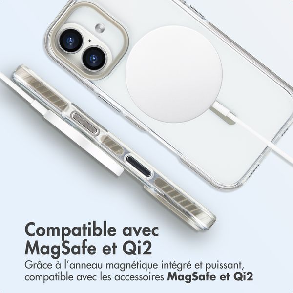 imoshion Coque Combat MagSafe Apple iPhone 16 - Gris
