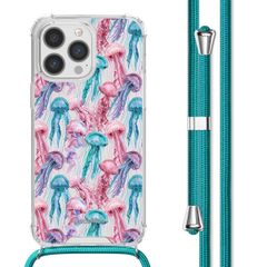 imoshion Coque Design avec cordon Apple iPhone 13 Pro - Jellyfish Watercolor