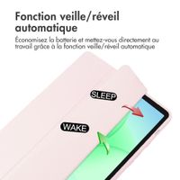 imoshion Coque tablette rigide Trifold Samsung Galaxy Tab A11 Plus - Rose
