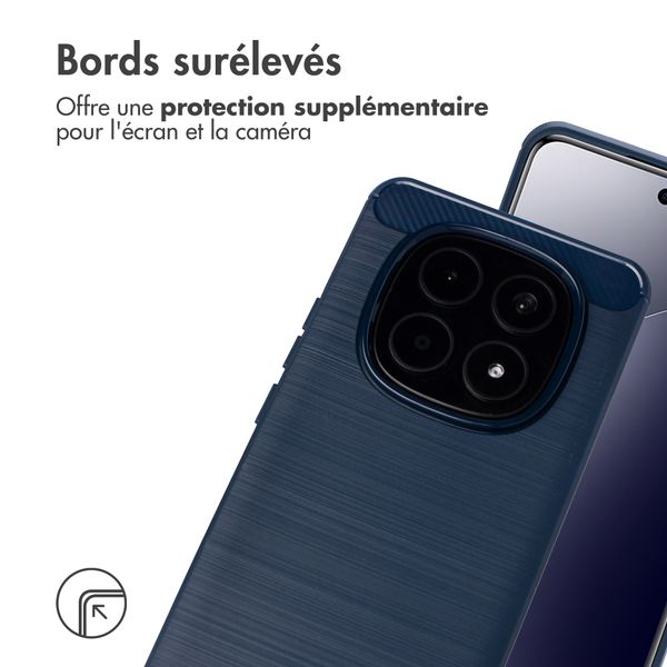 imoshion Coque Brushed Xiaomi Redmi Note 15 Pro (5G) - Bleu foncé