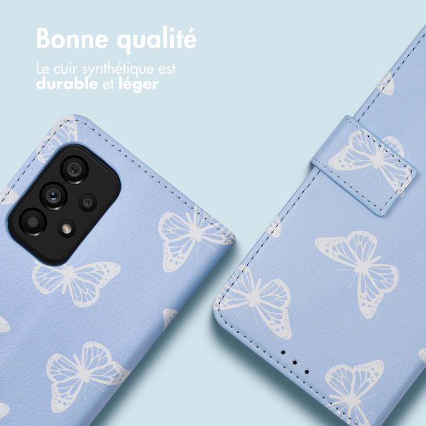 imoshion Étui de télephone portefeuille Design Samsung Galaxy A53 - Butterfly