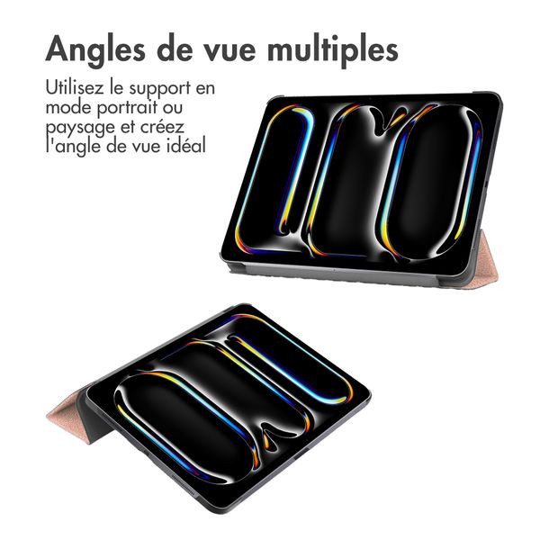 imoshion Coque tablette Trifold Apple iPad Pro 11 (2024) M4 - Rose Doré