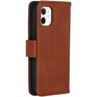 imoshion Étui de télephone portefeuille de luxe Apple iPhone 12 Mini - Marron