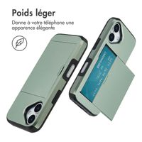 imoshion Coque arrière avec porte-cartes Apple iPhone 17 - Vert