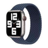 Apple Bracelet Solo tressé Apple Watch | 44/45/46/49 mm - Taille 8 - Abyss Blue