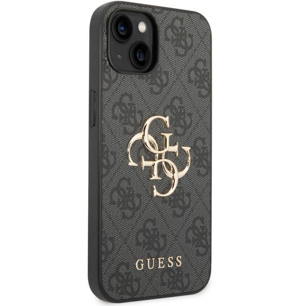 Guess Coque 4G Metal Logo Backcover Apple iPhone 15 - Gris
