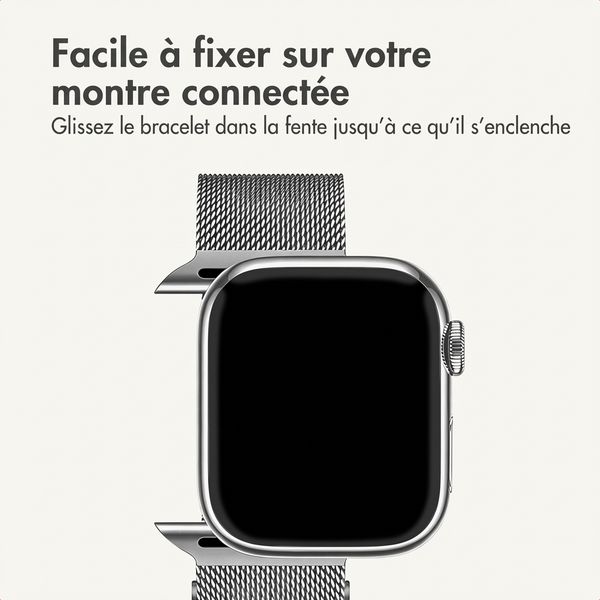 imoshion Bracelet magnétique milanais Apple Watch | 38/40/41/42 mm - Argent