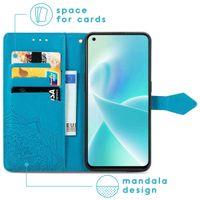 imoshion Etui de téléphone portefeuille Mandala OnePlus Nord 2T  - Turquoise