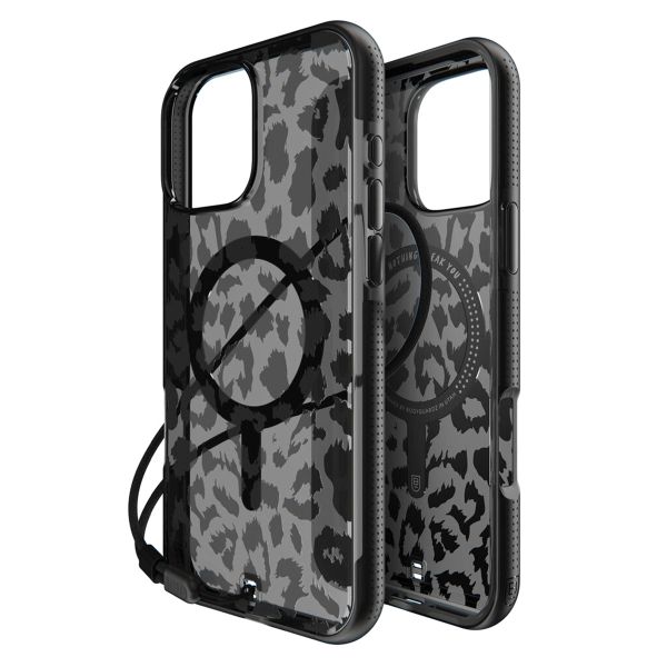 BodyGuardz Coque Ace Pro MagSafe Apple iPhone 16 Pro Max - Black / Leopard